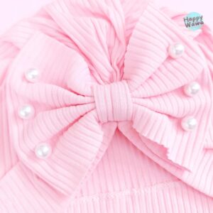 turbante bebe rosa