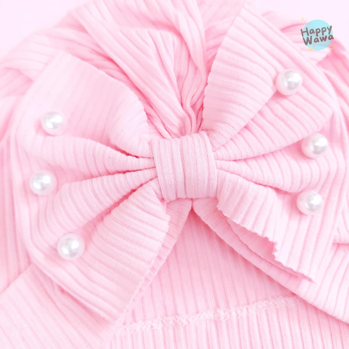 turbante bebe rosa