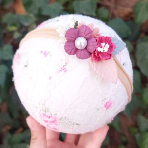 cintillo diadema flores bebe - happywawa