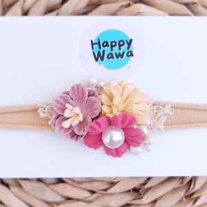 cintillo diadema flores bebe - happywawa