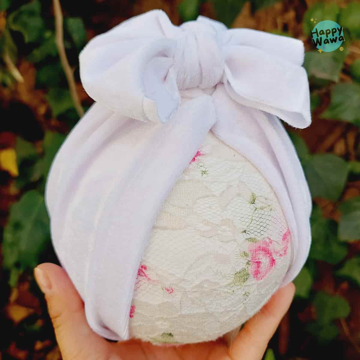 Turbante terciopelo - blanco - Imagen 2