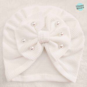 turbante bebe blanco
