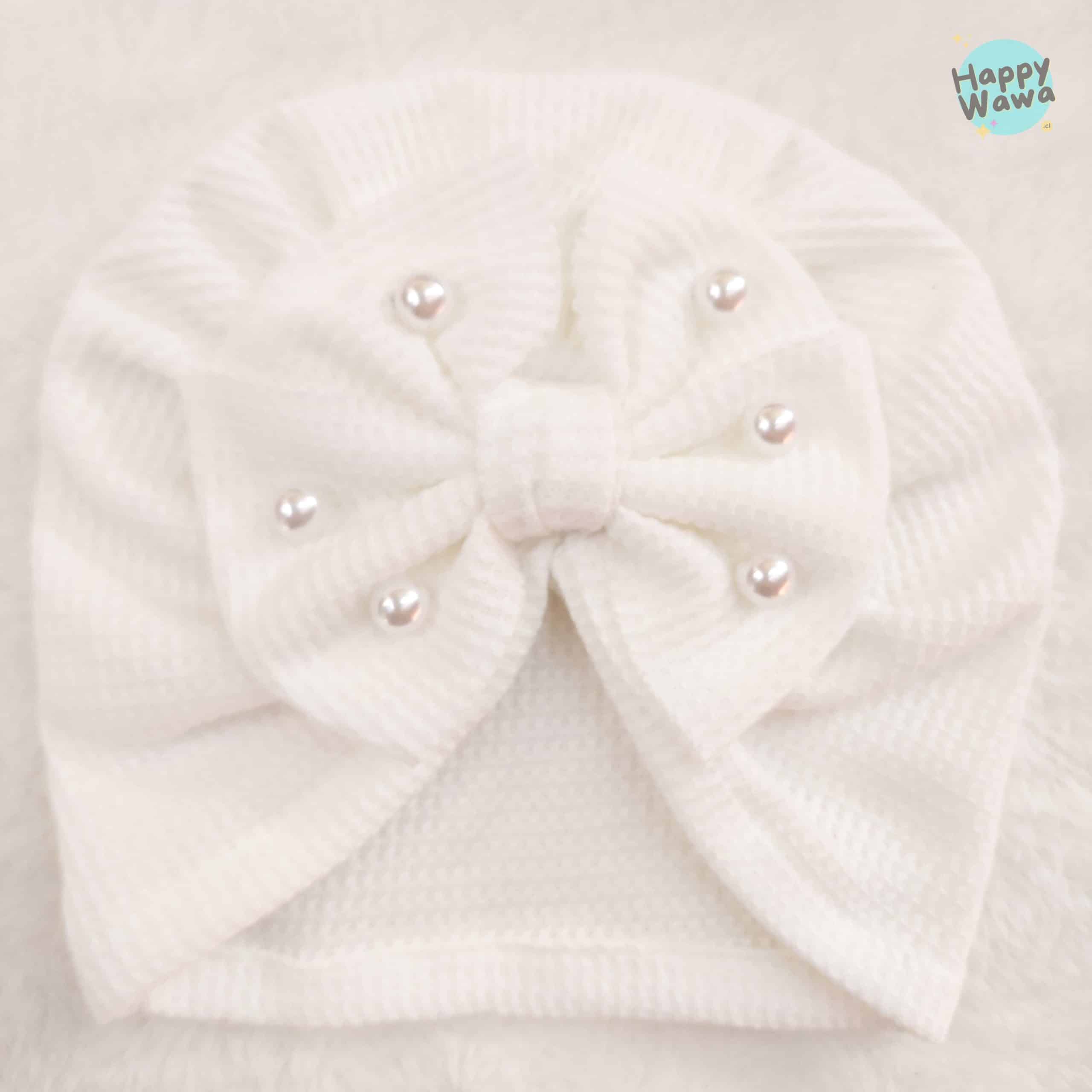 turbante bebe blanco