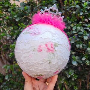 Cintillo Bbie fucsia - corona brillo