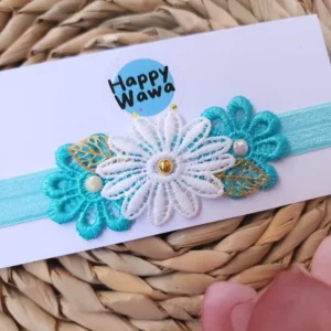 cintillo corona flores bebe niña - HappyWawa