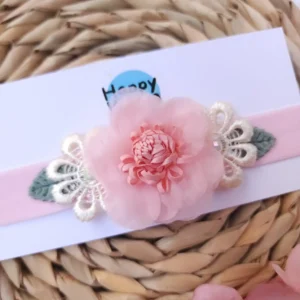 cintillo corona flores bebe niña - HappyWawa