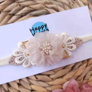 cintillo corona flores bebe niña - HappyWawa