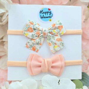 cintillos para bebes niña lacito cinta floral