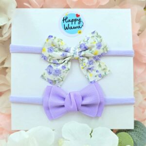 cintillos para bebes niña lacito cinta floral