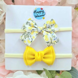 cintillos para bebes niña lacito cinta floral
