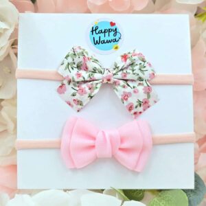 cintillos para bebes niña lacito cinta floral