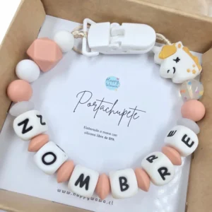 portachupete porta chupete con nombre personalizado