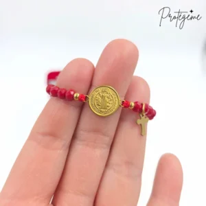 PULSERA SAN BENITO ACERO QUIRURGICO