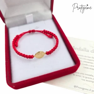 PULSERA SAN BENITO BAÑO DE ORO