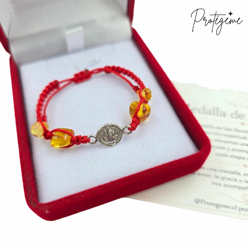 PULSERA SAN BENITO PLATA 925 Y AMBAR BÁLTICO