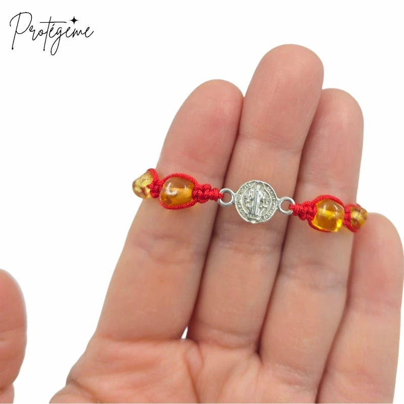 PULSERA SAN BENITO PLATA 925 Y AMBAR BÁLTICO