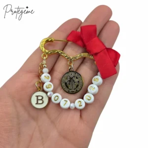 prendedor bebe medalla san benito bebe