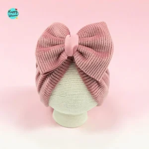 Turbante de bebé térmico - palo rosa