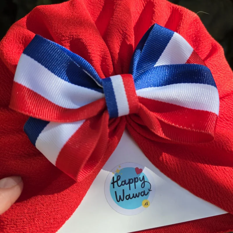turbante de bebe fiestas patrias chile 18 de septiembre