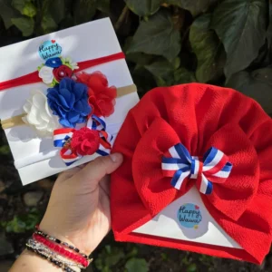 turbante bebe y cintillo fiestas patrias chile 18 de septiembre bebe